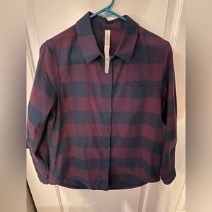 NWT Lululemon Full Day Ahead Flannel Size 6